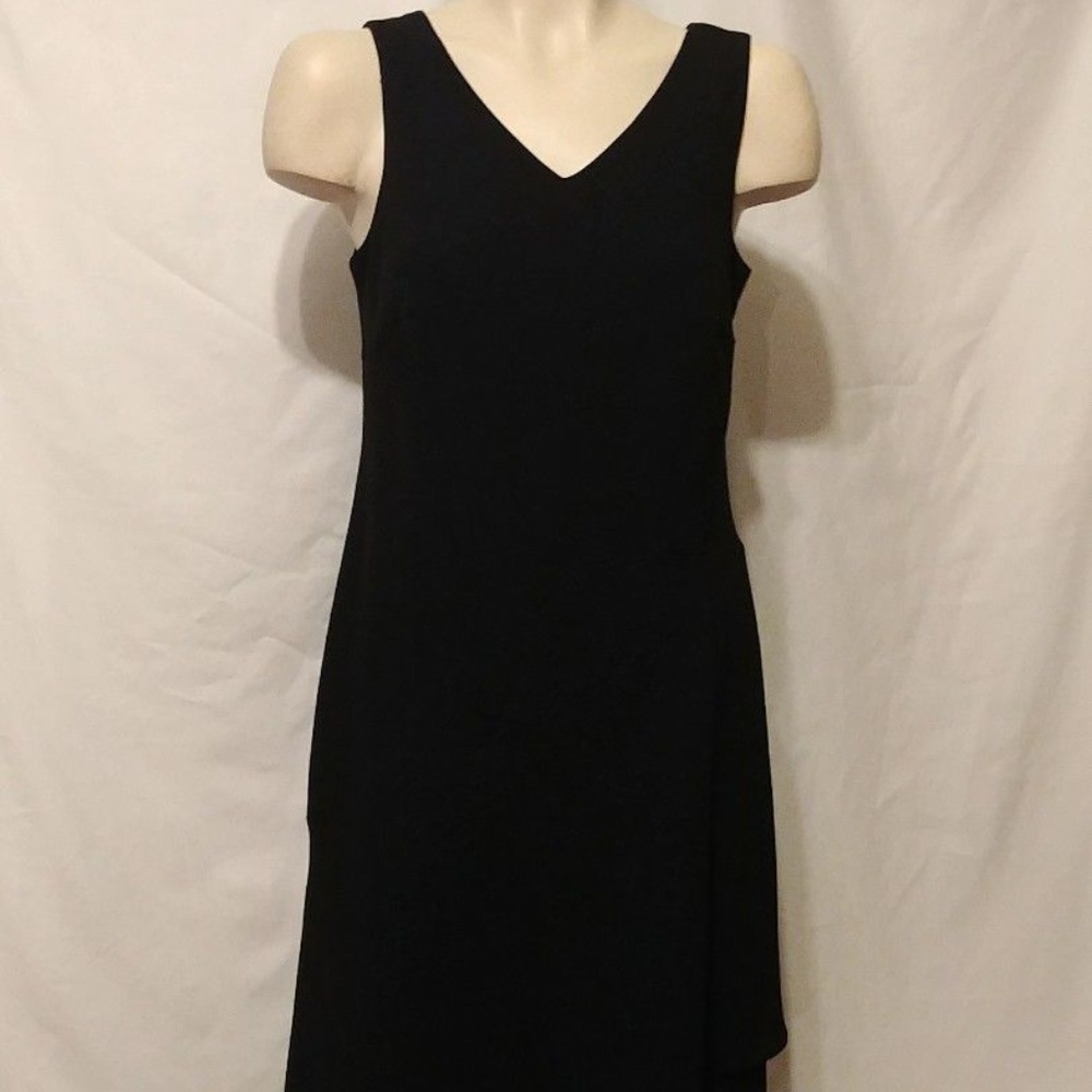 Talbot Sleeveless Little Black Dress High Low
